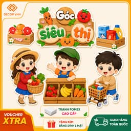 [Mẫu 2026] Tranh Góc STEAM Trang Trí Mầm Non Chất Liệu Fomex decor lớp học (MN0051) 7