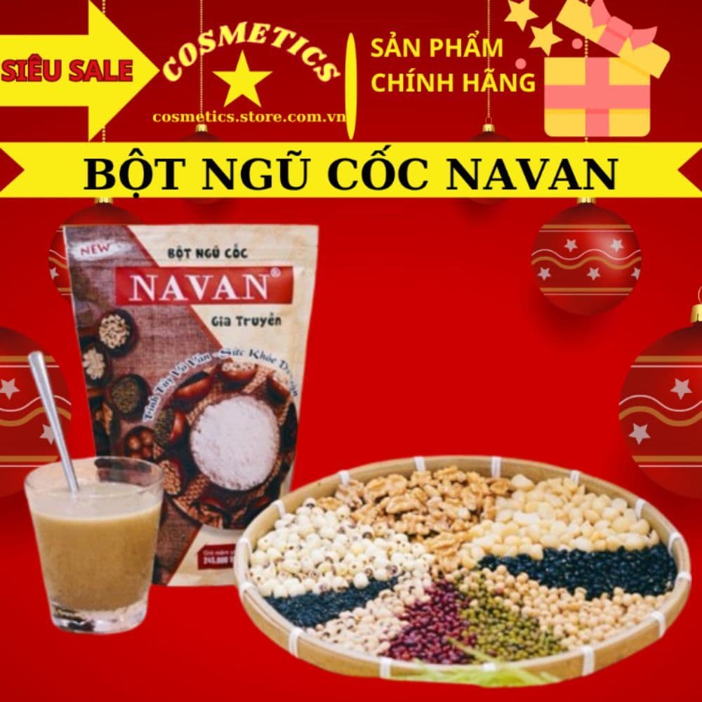 Ngũ Cốc Navan 9 loại đậu hạt giúp lợi sữa sau sinh, tăng cân, bổ sung dinh dưỡng 800g