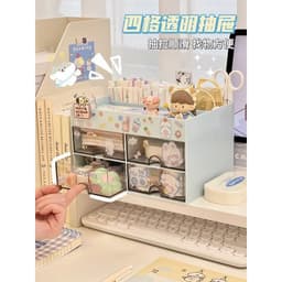 Hộp đựnġ Bút Kèm 4 Ngăn Kéo đựnġ Đồ Tiện Dụng, Hộp Nhựa Cao Cấp đựnġ Đồ Đa Năng (màu ngẫu nhiên) VOICON-[NHI66] 2