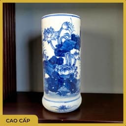 Bộ đồ thờ Rồng Việt cao cấp - Gốm sứ xanh Tài Lộc đẹp cho bàn thờ gia tiên, thần tài 9