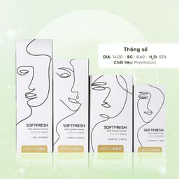 [LENS 1 NGÀY] 5 Chiếc Kính Áp Tròng Horien Trong Suốt  0 - 7 Độ, Softfresh SF 5