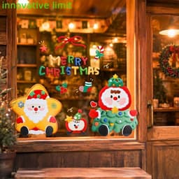 [HỎA TỐC] Decal Dán Kính ,Trang Trí Giáng Sinh Noel, NHẬN DECOR MẪU THEO YÊU CẦU 1