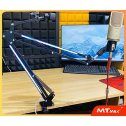 Kẹp Micro Cao Cấp NB36 Pro – Kẹp Bàn Chắc Chắn Chuẩn Phòng Thu  Có Đèn Led – Livestream , Karaoke Xịn Như Studio 6