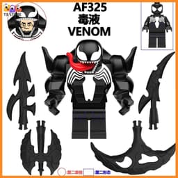 Venom Venom Đồ chơi Lắp ráp Nhân vật Phản Diện Siêu Anh Hùng Mô hình Venom, Anti Venom,Riot AF321-AF326 6