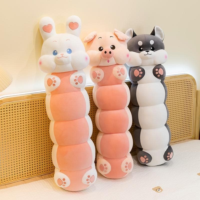Gối mềm gối ôm Caterpillar Rabbit Piggy ngủ gối dài chuyên dụng -MIU GẤU XINH