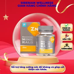 Thực phẩm Siberian Wellness Kẽm Zinc (Zn), cung cấp kẽm và khoáng chất, hỗ trợ tăng cường miễn dịch 1