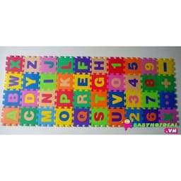 Bộ 40 miếng thảm xốp ghép chữ cái, số và phép tính 5