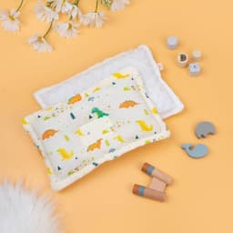 Gối Lõm Xô Muslin Cho Bé Sơ Sinh - Gối Nằm Chống Bẹp Đầu Cho Bé 2