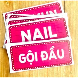 Decal TRANG TRÍ TIỆM NAIL - TIỆM TÓC - SPA - DÁN NÊN CỬA KÍNH TƯỜNG (DL9103) 5