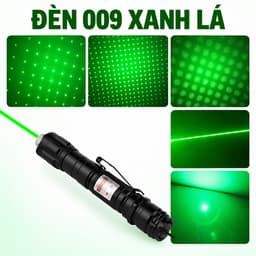 Đèn Laser 303/009 Kèm Pin 18650, Sạc Và Đầu Chiếu Hiệu Ứng, Tùy Chọn 2 Màu 4