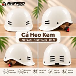 [ĐẠT CHUẨN AN TOÀN] Combo 2 Mũ Bảo Hiểm Cá Heo Nửa Đầu Nam Nữ Thời Trang Cute Mũ Đôi 4