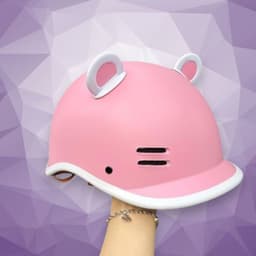 [ĐẠT CHUẨN AN TOÀN] Mũ Bảo Hiểm Cá Heo Nửa Đầu Nam Nữ Hot Trend Thời Trang Cute Kèm Charm Tên Gắn Mũ 3