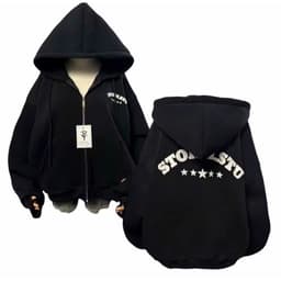 [ RẺ VÔ ĐỊCH ] Áo Khoác Nỉ Hoodie Zip In Nổi STORMSTU Form Freesize Nam Nữ Chất Nỉ Bông Mịn Đẹp-thoitrang2k 9