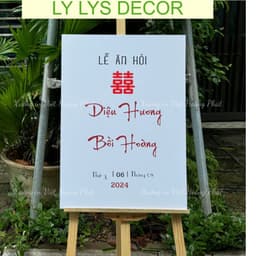 Bảng Đón Khách Đám Cưới Bảng Cổng Cưới Bảng Welcome Wedding Trang Trí Tiệc Cưới LY LYS DECOR 6