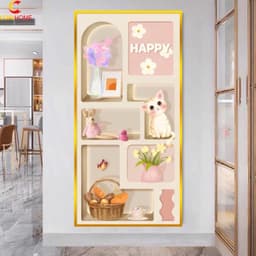 Tranh 3D Decan Dán Tường CoriHome Trang Trí Nhà Cửa Sẵn Keo (kích thước 0.6m x 1.2m) 11