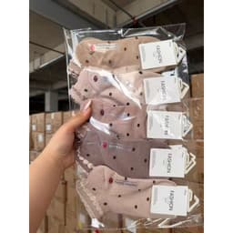 ​Combo 10 Đôi Tất Cổ Ngắn Nữ Nhiều Mẫu Chọn Lựa - Vớ Cotton Cổ Thấp Hàn Quốc Dễ Thương 8