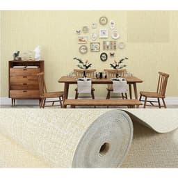 [ Combo 5 Cuộn 10M]xốp dán tường vân vải cao cấp có lớp nhôm cách nhiệt, chống ẩm sẵn keo bóc dán, 1 cuộn 10mx5cm 4