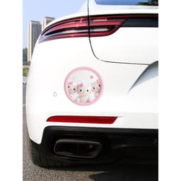 HỎA TỐC Decal Dán Xe Hơi Hình Hello Kitty 3D Dễ Thương Chống Thấm Nước 6