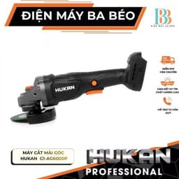 Máy cắt mài góc dùng pin HUKAN G1-AG6000P, Chân pin phổ thông, Chống sốc đá, Chống khởi động lại 1