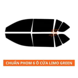 Phim cách nhiệt Nano Ceramic CẮT CHUẨN PHOM 6 ô cửa xe Vinfast Limo Green, dễ dáng tự dán tại nhà 2