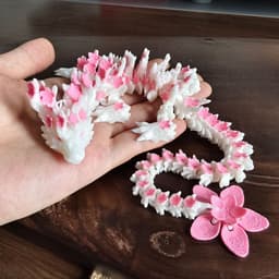 Đồ chơi 3d In Hoa Anh Đào Rồng Đồ Trang Trí Rồng Trung Quốc Khớp Di Chuyển Đồ Chơi Sáng Tạo Thủ Công Mẫu 1