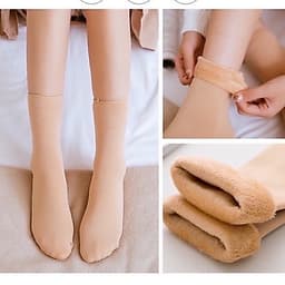 SET 2 ĐÔI Tất vớ nữ lót lông cổ cao cực ấm giữ nhiệt mùa đông 7