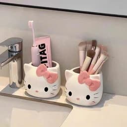 Ống đựnġ Bút Để Bàn Hình Hello Kitty Nơ Siêu Dễ Thương Tiện Dụng VOICON-[DA66] 6
