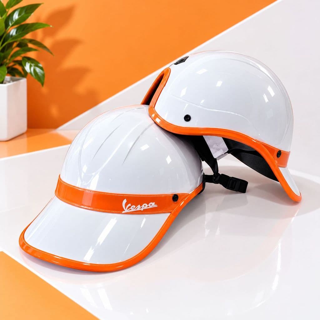 [ĐẠT CHUẨN AN TOÀN] Mũ Bảo Hiểm Vespa Nam Nữ Thời Trang Cao Cấp Nửa Đầu Form Đẹp Phong Cách