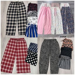 [ XẢ HÀNG ]   TỔNG HỢP QUẦN DÀI DÁNG RỘNG CẠP CAO LX MẪU ĐA DẠNG MÁT MẺ KẺ HOẠ TIẾT 1