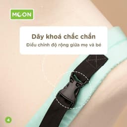 Địu 4 Tư Thế Chống Gù Lưng Cho Bé - Địu 4 Tư Thế Cho Trẻ Moon Air Mesh cõng 7