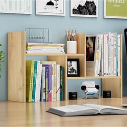 KỆ SÁCH ĐỂ BÀN NHỎ GỌN, KỆ TRANG TRÍ BẰNG GỖ, KỆ MINI TIỆN ÍCH BẰNG GỖ GIÁ RẺ CHO SINH VIÊN LUX21 9
