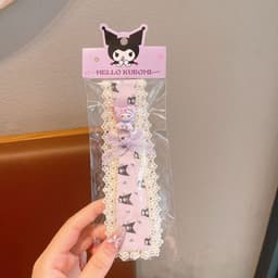 Miếng Dán Tóc Mái Thêu Thú Cưng Sanrio Đáng Yêu Giúp Định Hình Tóc Con Cho Bé Gái 5