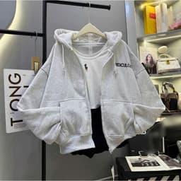 [ XẢ HÀNG ] ÁO NỈ HOODIE DÁNG RỘNG NAM NỮ FREE SIZE 40-75KG 8
