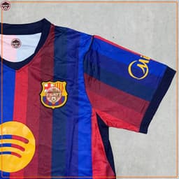 Bộ Thể Thao, Bộ Quần Áo Đá Bóng CLB BARCELONA mùa 2026/2027 Chất Vải Thoáng Mát Thấm Hút Cực Tốt 3