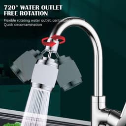 Vòi rửa bát lọc xoay 720 °, Đầu Vòi Hoa seᵰ Có Thể Xoay, 3 Chế Độ, Bộ Lọc Vòi Nước, Vòi Phun Nhà Bếp 9