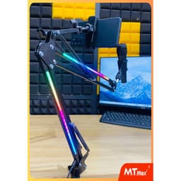 Kẹp Micro Cao Cấp NB36 Pro – Kẹp Bàn Chắc Chắn Chuẩn Phòng Thu  Có Đèn Led – Livestream , Karaoke Xịn Như Studio 1