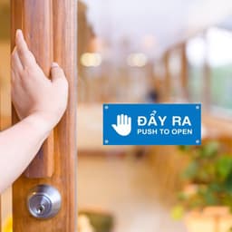 [Hỏa Tốc] Bộ Decal Dán "Đẩy Ra / Kéo Ra - Push To Open / Pull To Open" Chống Thấm Nước, Bền Đẹp 5