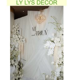 Bộ Tên Cô Dâu Chú Rể Decal Dán Mành Tre Trang Trí Gia Tiên Đám Cưới LY LYS DECOR 3