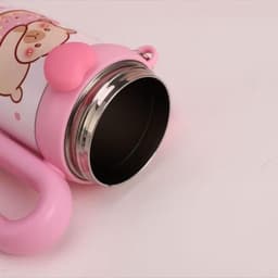 Bình Giữ Nhiệt Hoạ Tiết CAPYBARA Thể Tích 850ml , Có tay cầm và ống hút dễ thương 8