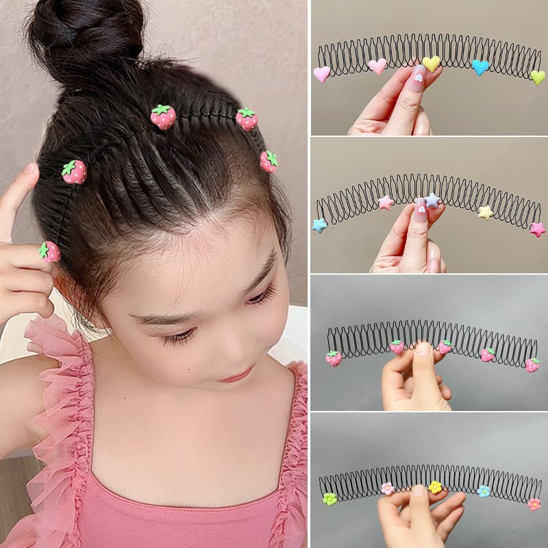 Tạo tác tóc mái có tổ chức Phiên bản mở rộng Lược chải tóc Lược chải tóc hoạt hình cho bé gái VINBEO -[AB06]