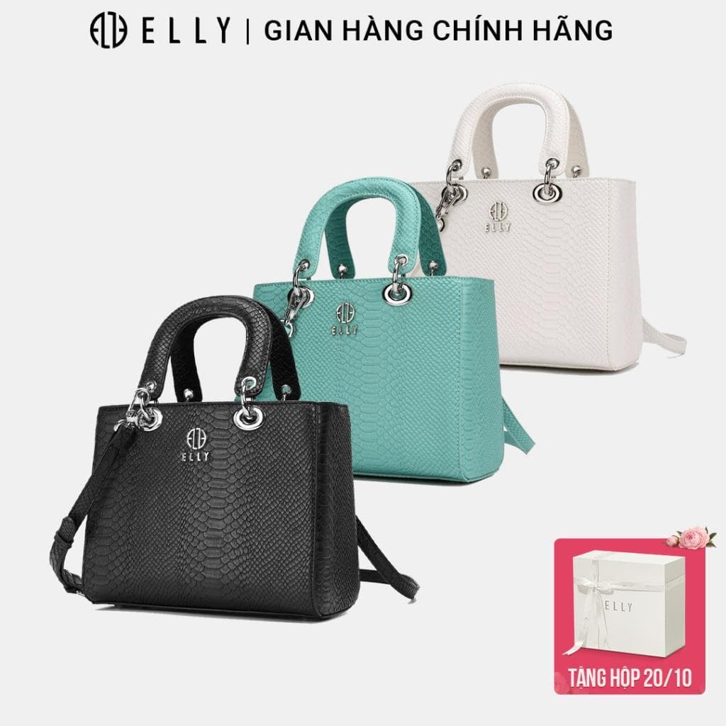 [Tặng Hộp 20.10] Túi Xách Nữ ELLY EL329 Da Tổng Hợp Cao Cấp Đeo Chéo Đeo Vai Xách Tay Cao Cấp Chính Hãng
