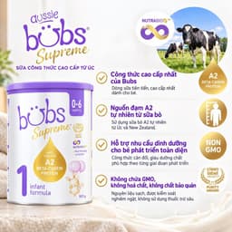 [DATE 2028] Sữa Bubs Supreme Nhập Khẩu Hộp 800g Bổ Sung Dinh Dưỡng Hỗ Trợ Tiêu Hóa Phát Triển Toàn Diện 3