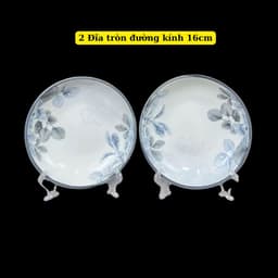 Bộ bát đĩa vân kim cương họa tiết hoa diệp hồng 4D gốm sứ ceramic cao cấp 7