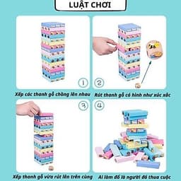 Đồ chơi rút gỗ size lớn cho bé đồ chơi gỗ loại đẹp an toàn cho bé 7