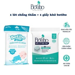 Combo Chăm Sóc Bé Botibo Kids - Tấm Lót Chống Thấm & Khăn Khô Đa Năng 1
