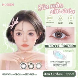 [LENS 6 THÁNG] 1 Chiếc Horien BST Săn Màu Cửu Châu Kính Áp Tròng Cận NINE 1
