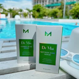 Combo hỗ trợ chăm sóc da mụn, thâm, cân bằng dầu thừa Sữa rửa mặt và Serum Dr Mai 5