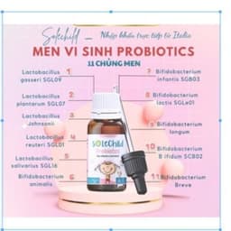 Solechild Probiotics (hộp 10ml)  men vi sinh cung cấp 11 chủng lợi khuẩn duy trì hệ tiêu hóa> BUN BUN SHOP 2