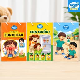 Thẻ Flash EVON BABY dạy bé tập nói - Giúp Bé Tập Nói Sớm 1