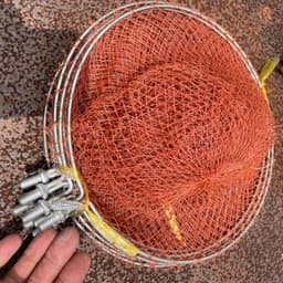 Vợt Vớt Cá Vòng Inox, Đa Dạng Kích Cỡ 20–40cm, Lưới Gân Trắng Đan Tay Và Lưới Đỏ, Bền Đẹp, Tiện Dụng 9